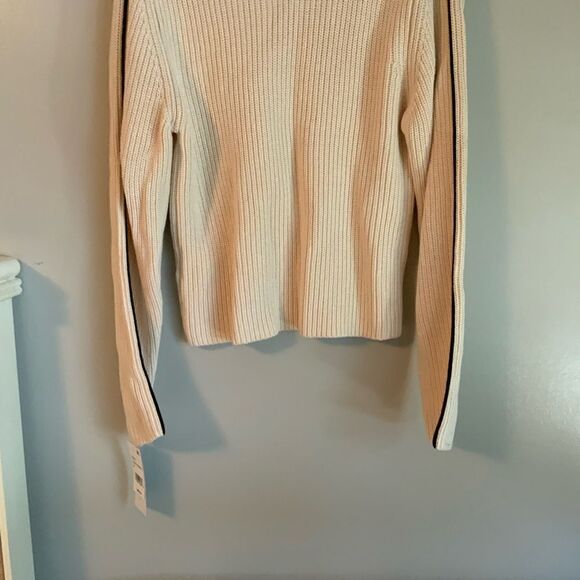 FRENCH CONNECTION Mozart Cotton Mock Neck Relaxed fit Sweater Size Medium NWT - Picture 14 of 14